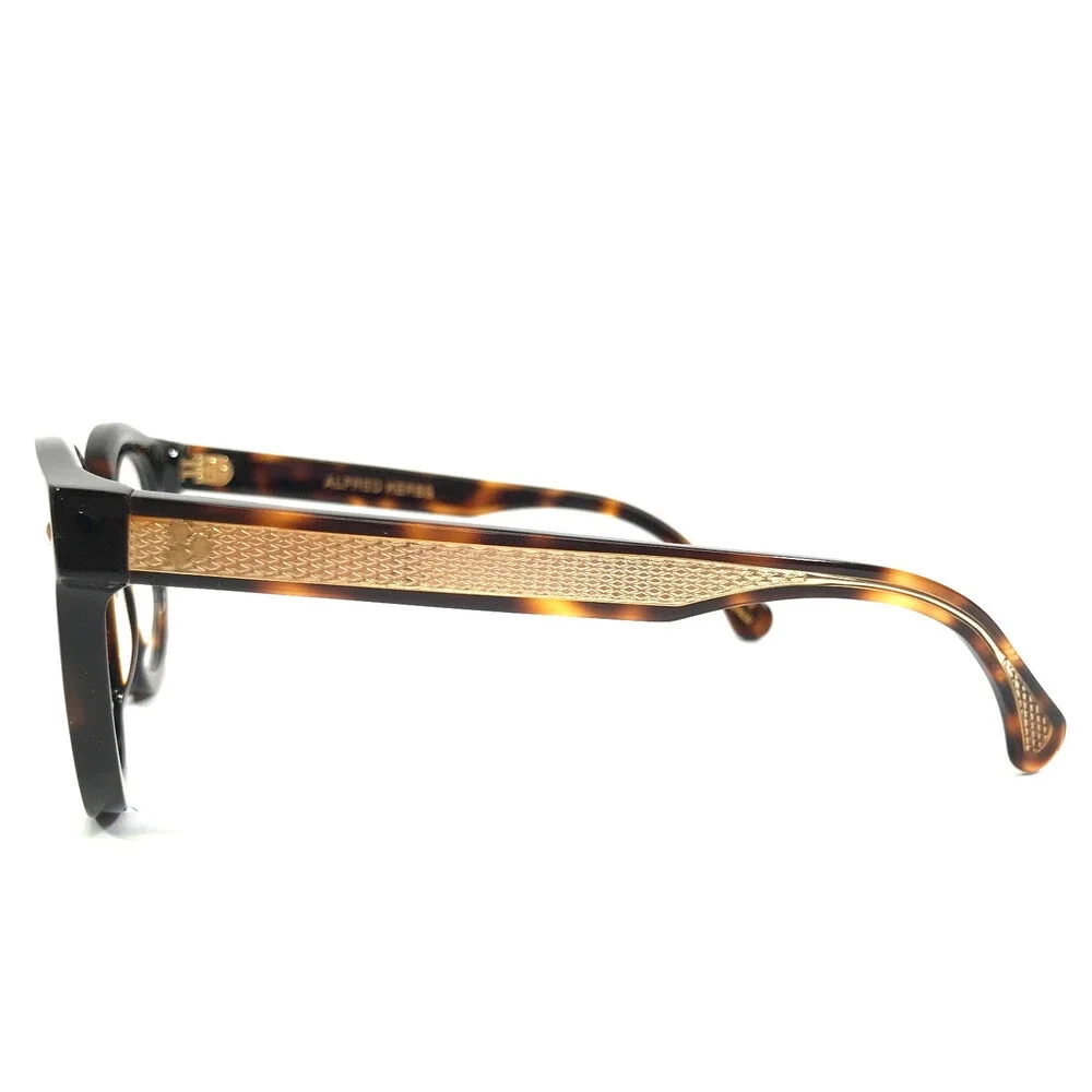 Alfred Kerbs Eyeglasses Frames RICHARD HV Havana Brown Tortoise Gold 48-25-140